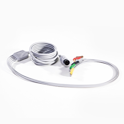 Reusable One Piece ECG Fixed Cable